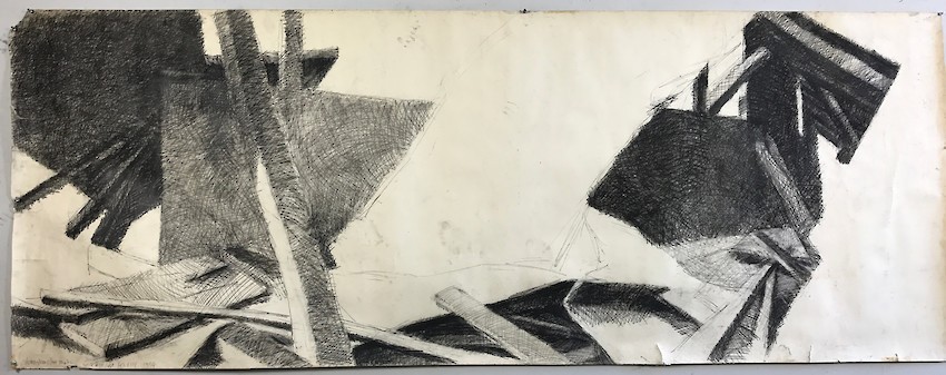 Burned out factory #10 left