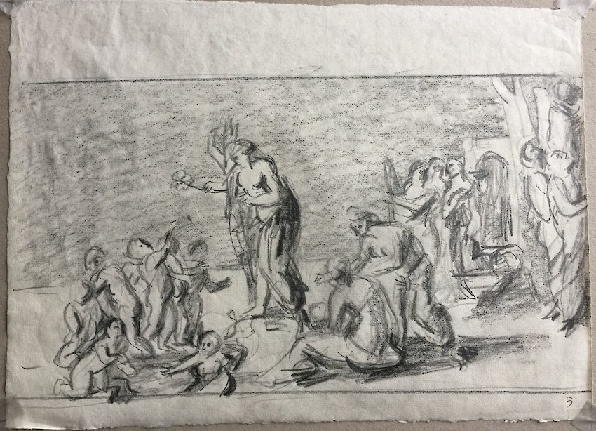 Poussin: Dryope transformed