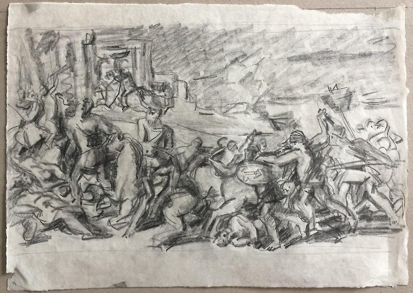 Poussin: The death of Camilla