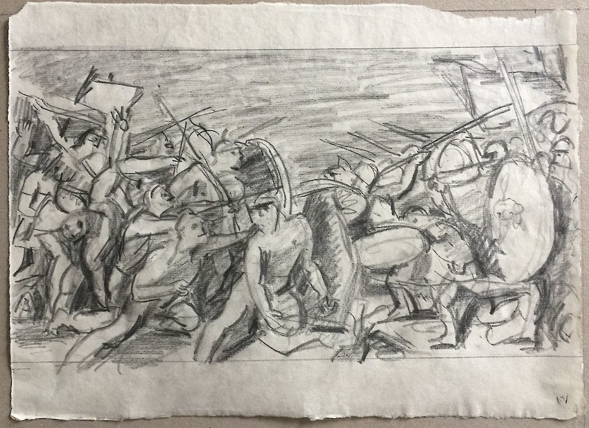 Poussin: The battle of the Rutuli against the Trojans