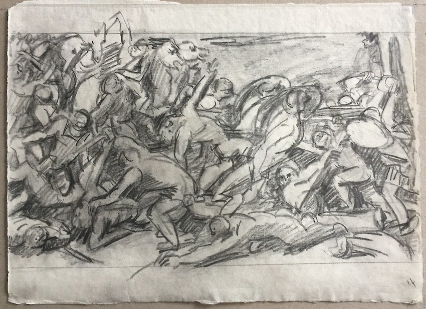 Poussin: The battle between Romans and Sabines