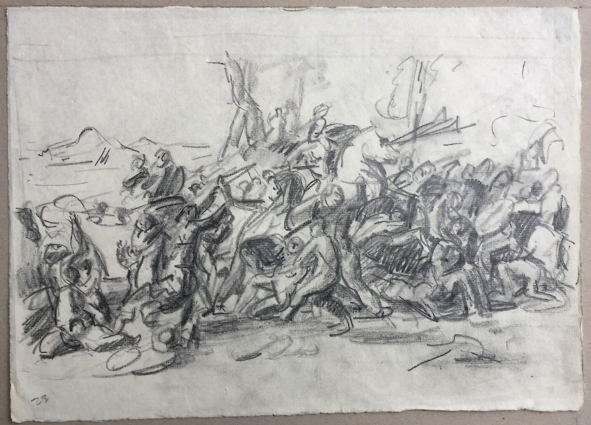 Poussin: The intervention of the Sabine women