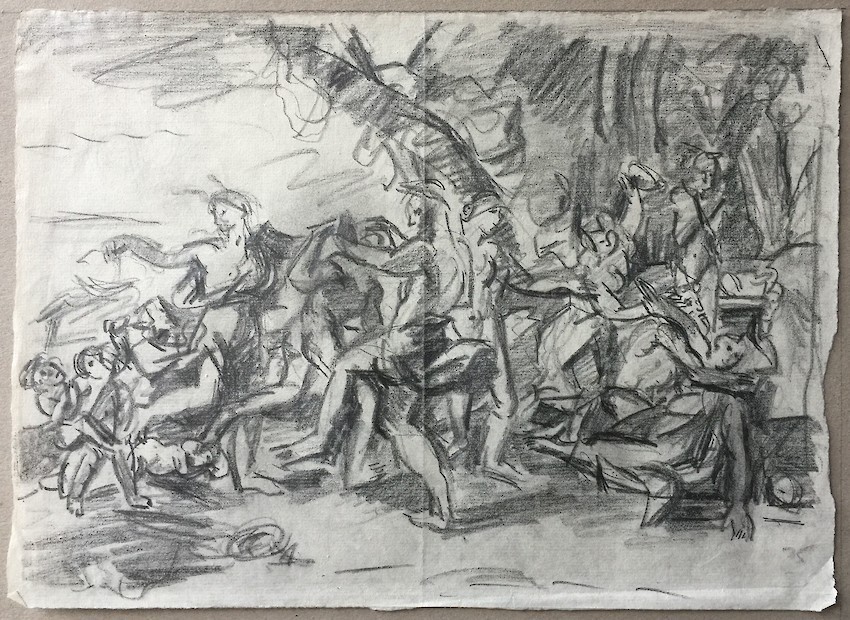 Poussin : Dance before a herm of a Pan