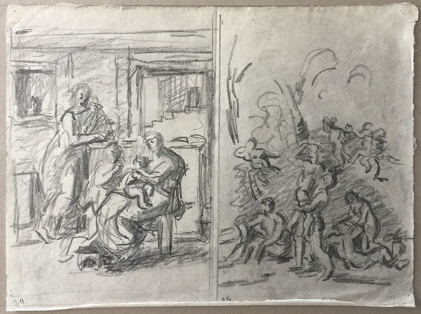 Poussin: The Holy Family/Hercules and Deianeira