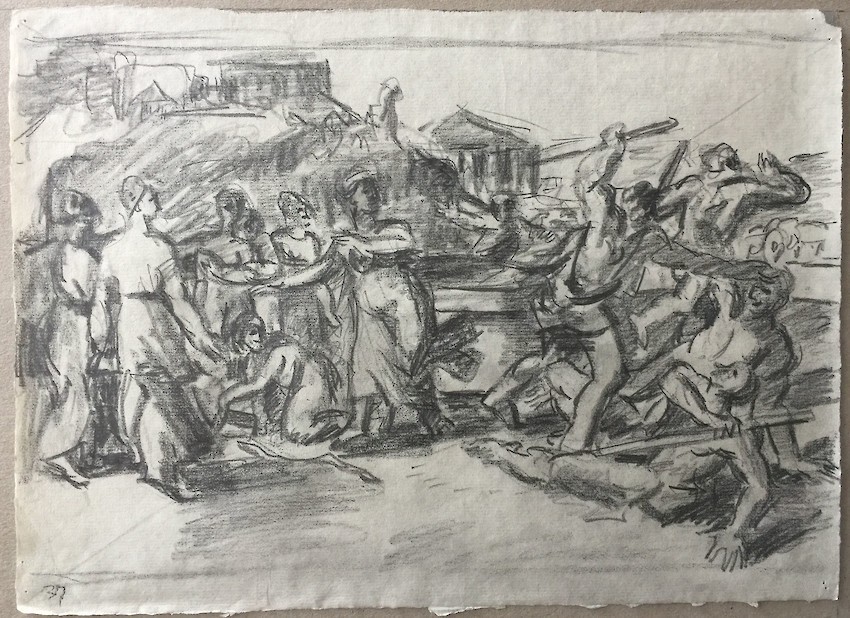 Poussin: Moses and the daughters of Jethro