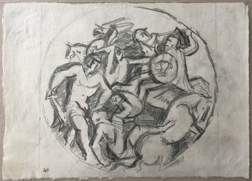 Poussin: Hercules and Theseus fighting Amazons