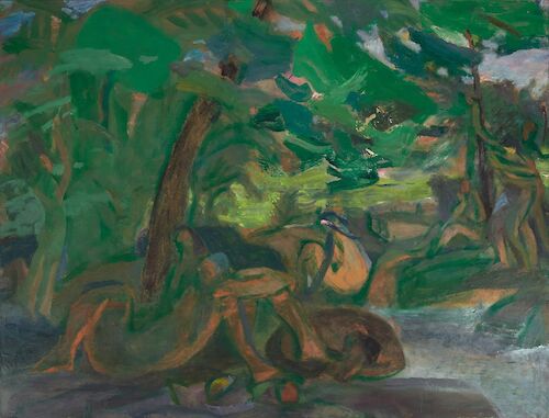 Midsummer (2015, oil on linen, 61" x 80")